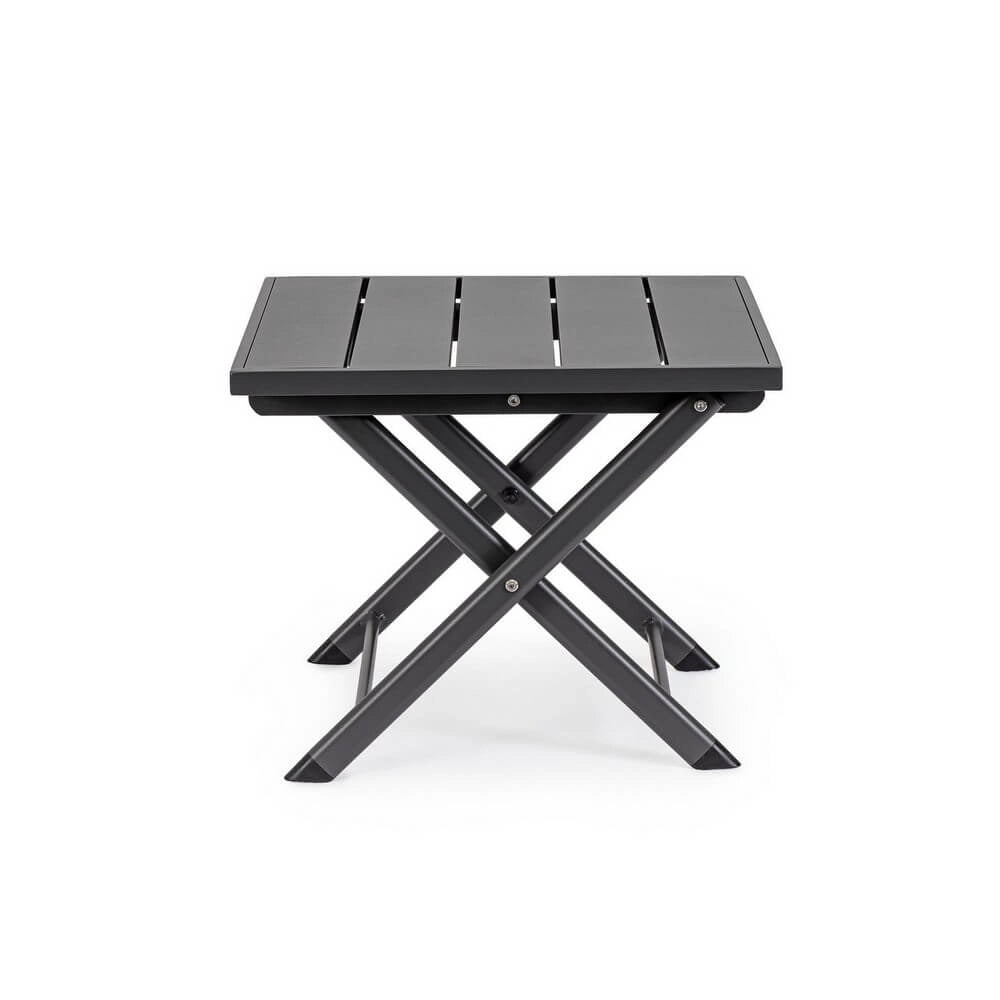 Tavolino pieghevole da esterno in alluminio 44x43 cm - TERRA