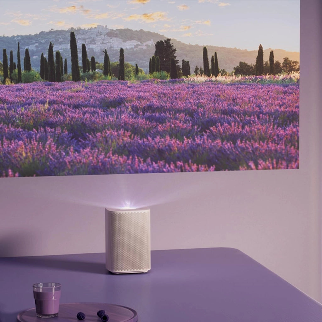 Samsung Proiettore The Premiere SP-LPF5DSAXXXE, Full HD, LPF5, Interazione tattile, Tecnologia a triplo laser, Raggio ultra corto, schermo fino a 100", Smart Experience, Custom Ambient, 2025