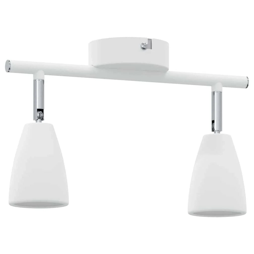 Faretto da soffitto moderno orientabile 25,5 x 8 x 16 cm illuminazione mirata stile contemporaneo metallo bianco 02_0058319
