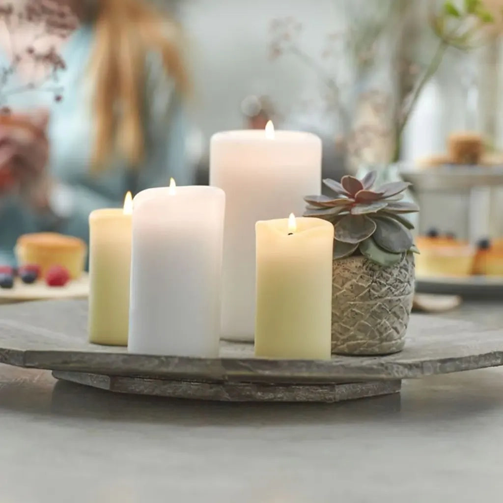 Bolsius Candele Moccoli 10 pz 120x58 mm Bianche 428075