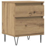 Comodino | Armadio da Notte | Mobiletto da notte Rovere Artigianale 40x35x50 cm in Legno Multistrato
