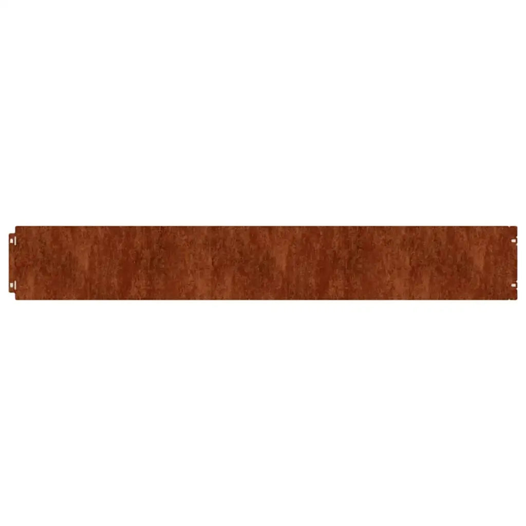 Bordura per Prato 10 pcs 15 x 103 cm Acciaio Corten Ruggine 821892