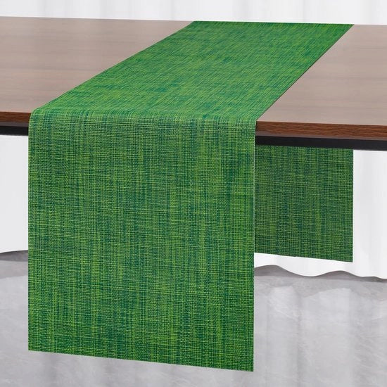 Tavolo esterno in PVC isolato termicamente, lavabile, da esterni, per case, ristoranti e alberghi, 40 x 183 cm (verde 2)