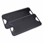 Grill pan in ghisa verniciata - 50x35 cm - duraturo e multifunzionale