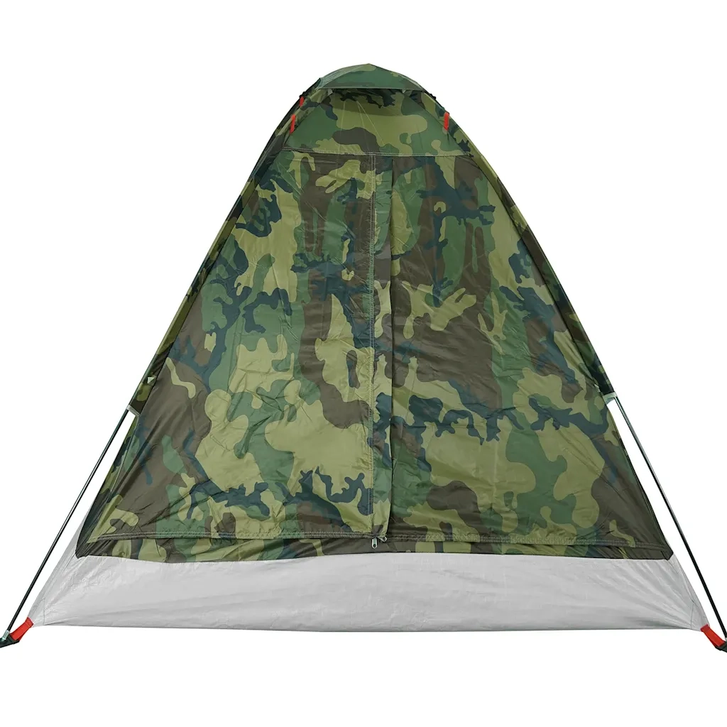 Tenda da Campeggio a Cupola 2 Persone Mimetica Impermeabile