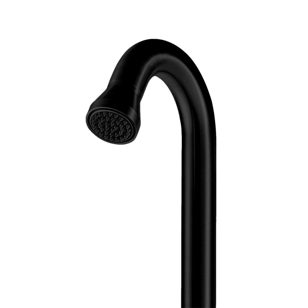 Doccia da Giardino 228,9x18x25 cm con Doccetta e Lavapiedi Sined Bosa Nero satinato