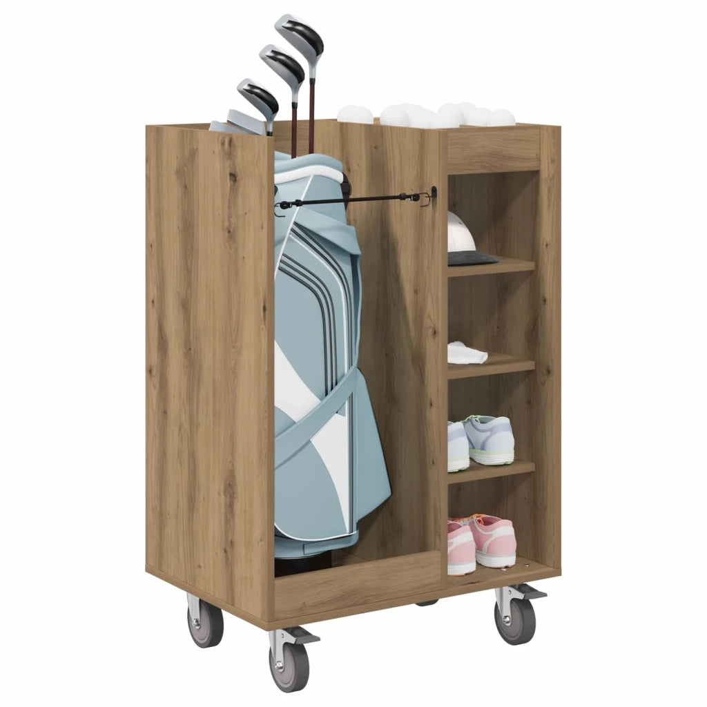 Armadio per Golf con ruota Rovere artigianale 65 x 45 x 98 cm CFW2236822