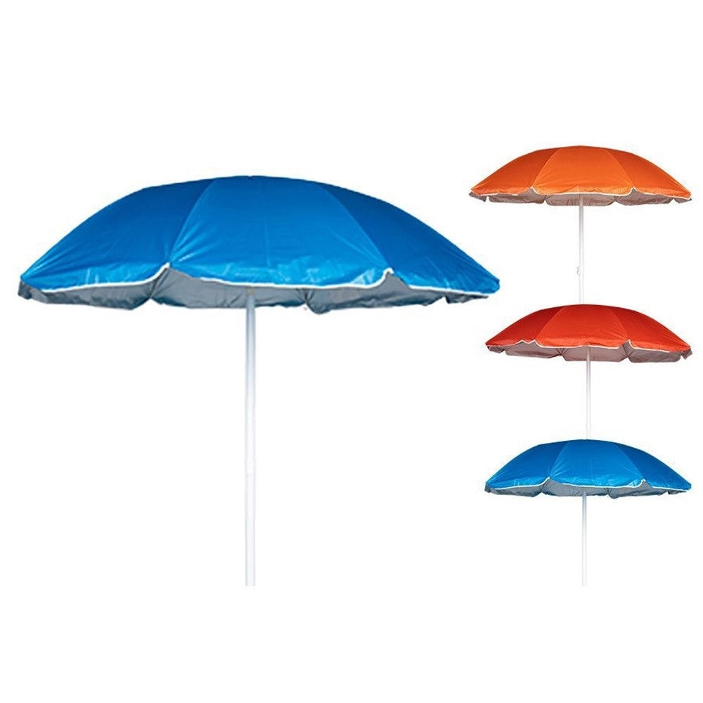 Trade Shop - Ombrellone Per Spiaggia Mare Da 180 Cm 8 Stecche In Tessuto Tnt A Tinta Unita 6699056 -