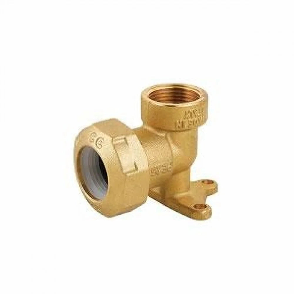 Gomito femmina con flangia otton e per polietilene d.20x1/2 b08wy