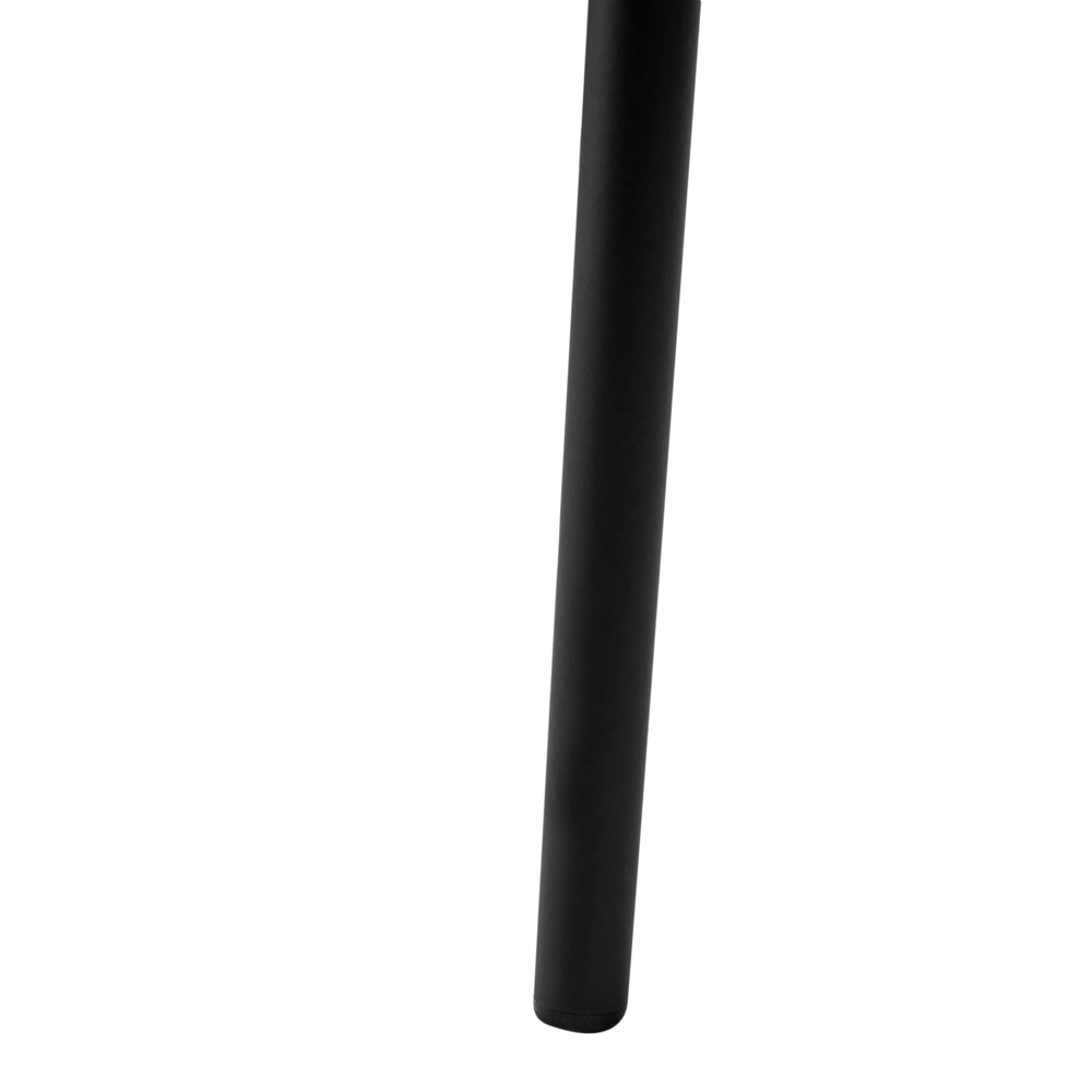 Set di 2 sedie da pranzo in ecopelle bianco sporco con gambe in ferro nero senza braccioli con coprigambe design moderno minimalista sala da pranzo