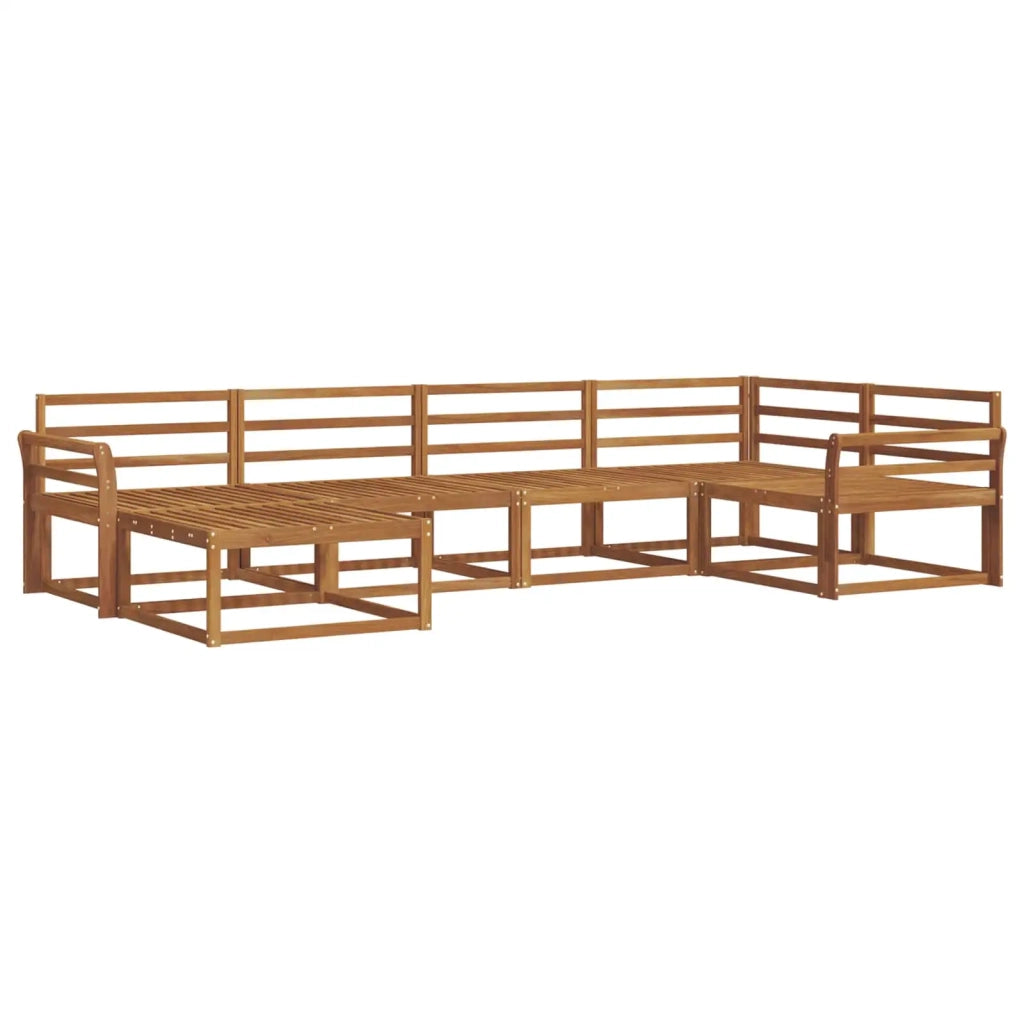 Set di divani da esterno 6 pcs Naturale