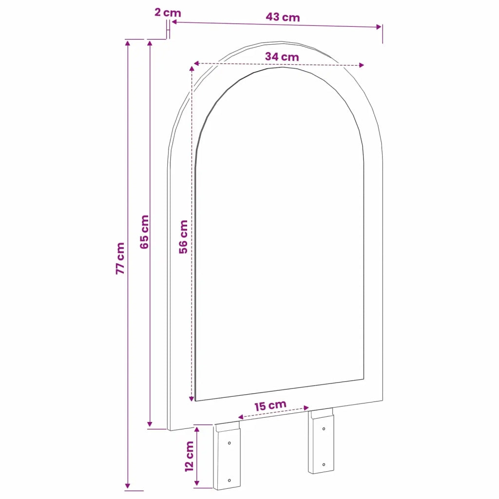 Specchio FAUSKE Bianco 43 x 3,5 x 77 cm Solo per uso interno 42040695