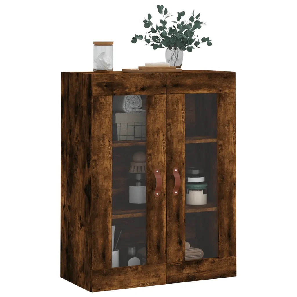 Mobile a Parete Rovere Fumo 69,5x34x90 cm 828457