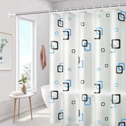 Douchegordino per Bagno 180x180cm - Doccia con Hanger - Impermeabile e Antimuffa - con 12 Anelli per Doccia - per Doccia e Bagno