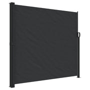 Tenda da Sole | Tenda parasole Laterale Retrattile Nera 180x500 cm
