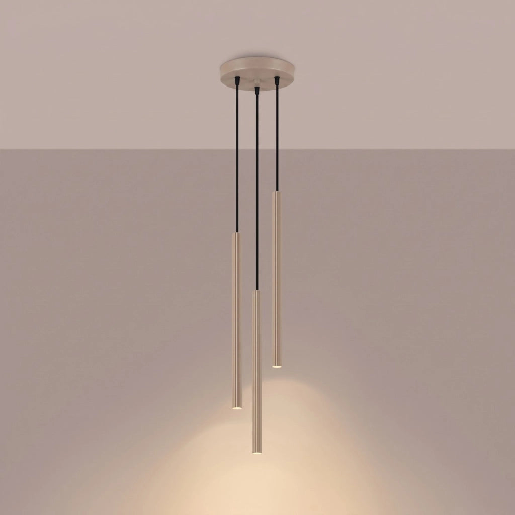 Lampada a sospensione ARCHE 3P taupe