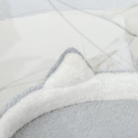 Albero Tiragraffi per Gatti 60x40x100 cm con Trespolo Casetta Rampa e Pallina in Legno e Peluche