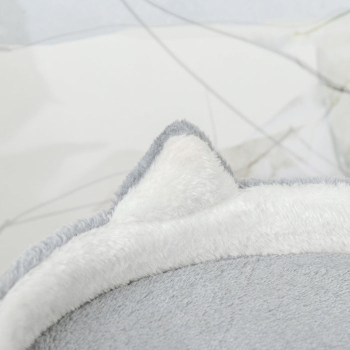 Albero Tiragraffi per Gatti 60x40x100 cm con Trespolo Casetta Rampa e Pallina in Legno e Peluche