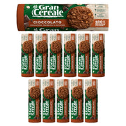 Barilla gran cereale biscotto con cioccolato e nocciole 12 pezzi da 230 grammi