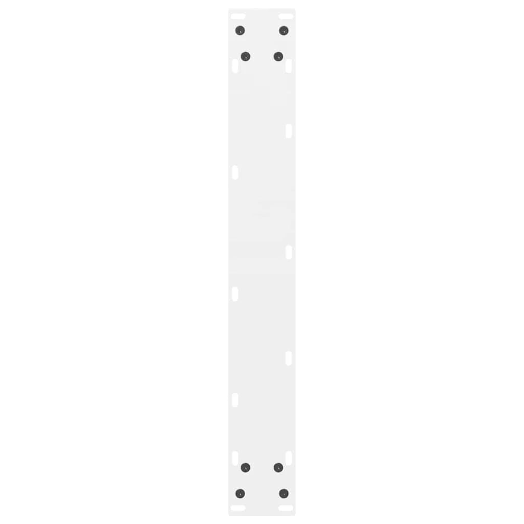 Set di 2 gambe regolabili per tavolo da bar dal design moderno 60 x 110 cm in acciaio bianco 02_0057597