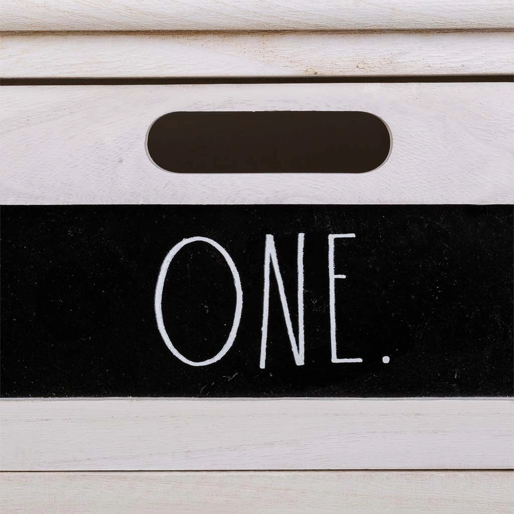 Cassettiera in legno bianco 40x29x58h