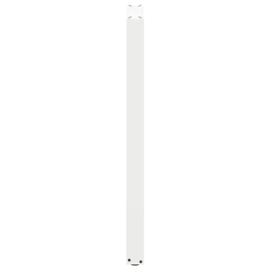 Gambe per tavolo da bar a forma di U 2 pz bianche 40x(110-111) cm in acciaio 4013241