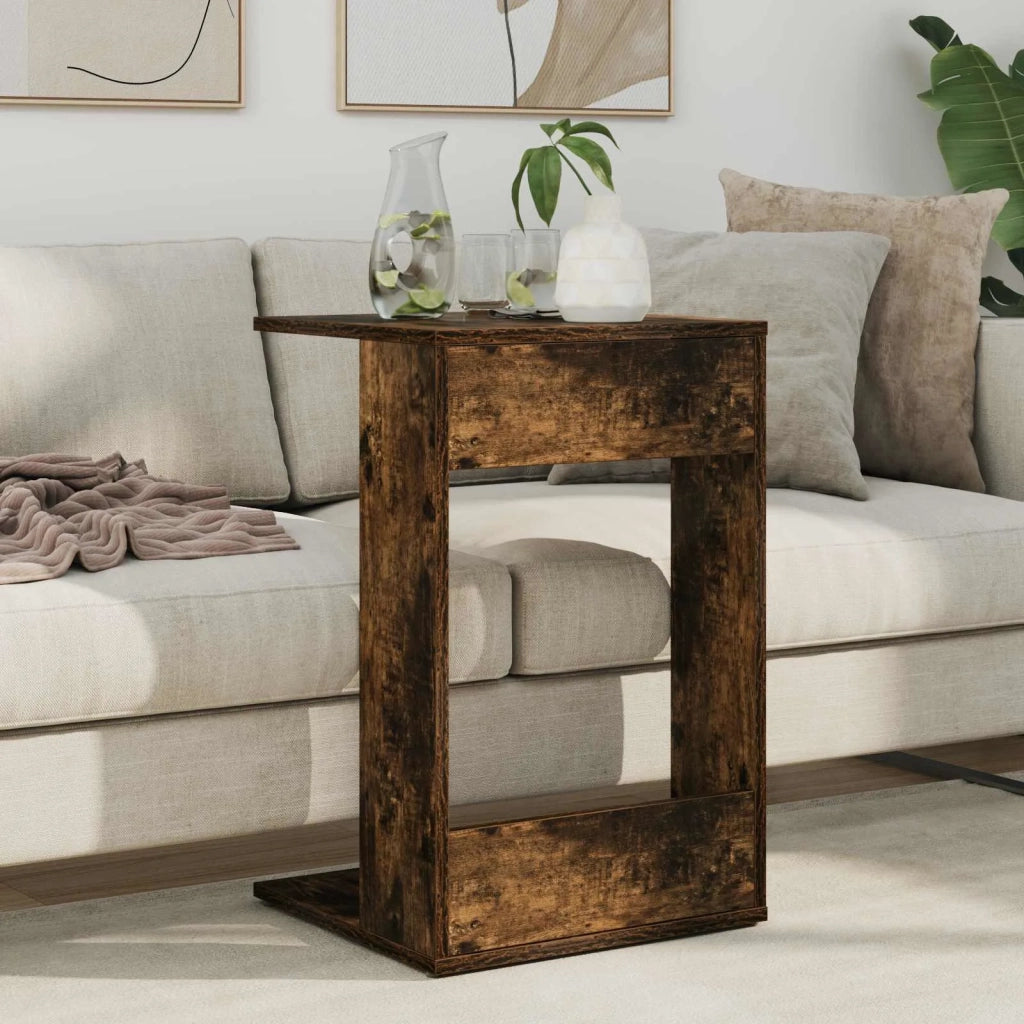 Tavolo laterale Rovere fumé 40 x 38 x 62,5 cm Legno multistrato