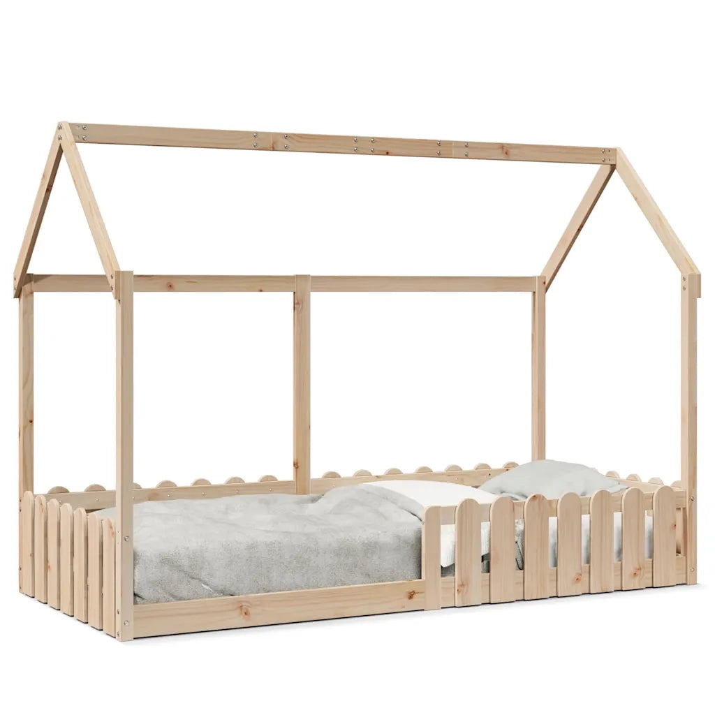Giroletto per Bambini 90x190 cm in Legno Massello di Pino 850692