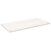 Piano Tavolo | Superficie Tavolo | Piano Scrivania Bianco 100x60x2,5 cm in Legno Massello di Pino