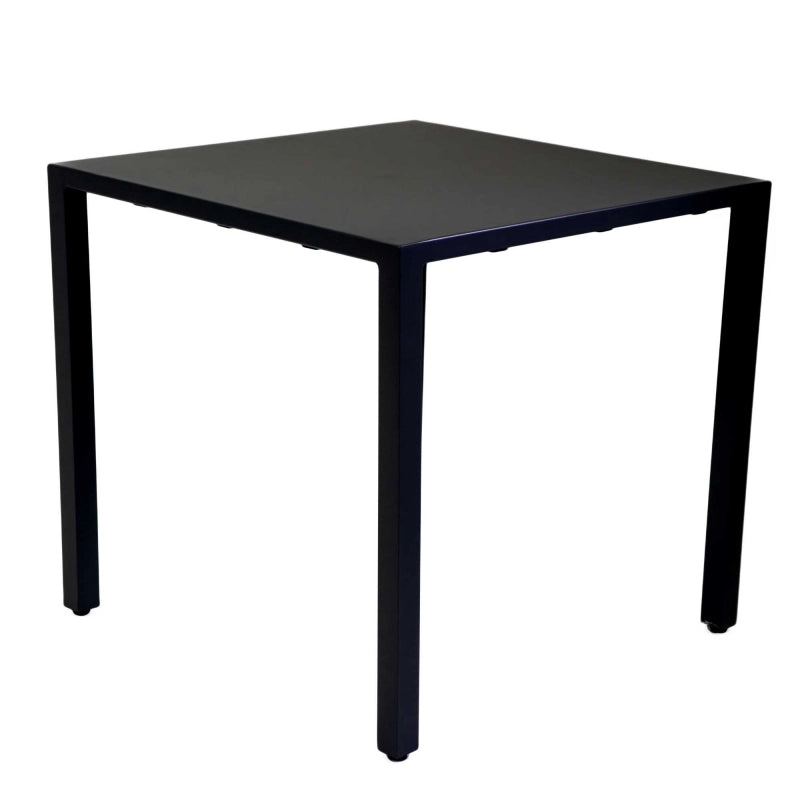 Tavolo alluminio regolabile Alma antracite quadro cm 80x80h75