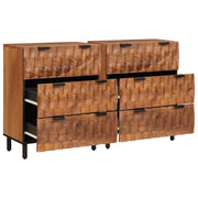 Credenza 2 pz | Madia | Buffet da pranzo | Armadio da pranzo Finitura Marrone Acacia 60 x 33 x 75 cm