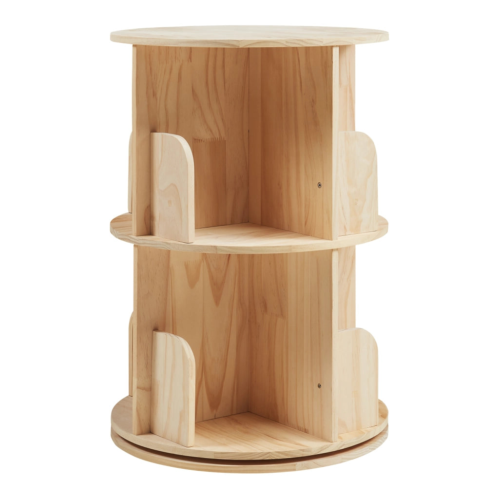 Libreria Girevole Chasek per Cameretta a 2 Livelli in Legno di Pino 65 x Ø44 cm [en.casa]