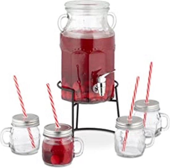 Dispensatore di miele Dispensatore di zucchero Dispenser in vetro Dispensatore per miele Miele - Dispensatore per bevande Dispensatore per acqua, rubinetto, rubinetto a muro
