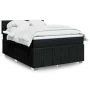 Giroletto a Molle con Materasso Nero 140x200 cm in Tessuto 3287086