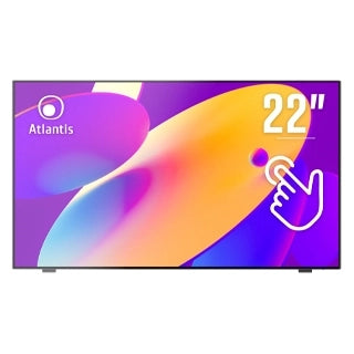 Monitor atlantis touch led 21,45 wide a05-t22a-vhdm 1920x1080 7ms 333/253 cd/m² 1000:1 (10m:1) vesa mm vga hdmi dp 10 tocchi