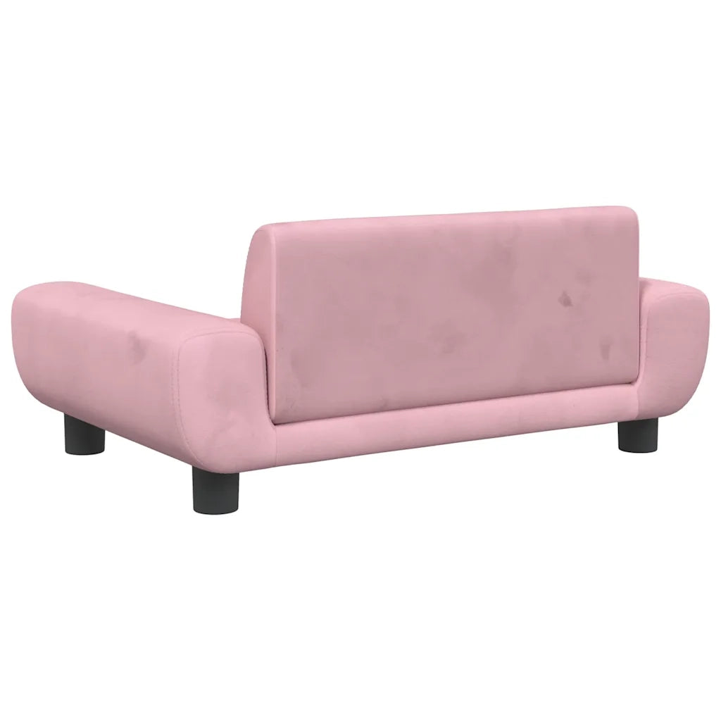 Lettino per Cani Rosa 70x45x33 cm in Velluto CFW4424823