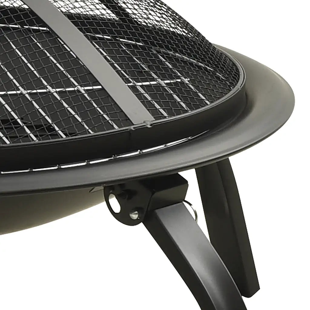 Braciere e Barbecue 2 in 1 con Attizzatoio 56x56x49 cm Acciaio CFW6624601