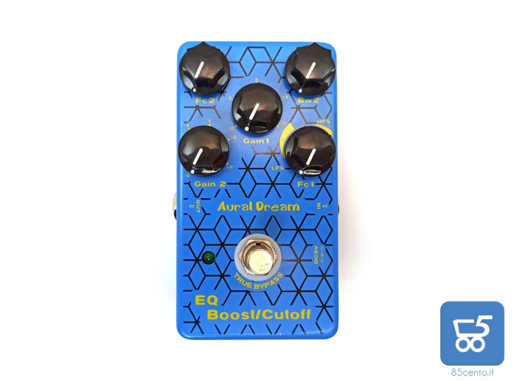 Pedale per Chitarra EQ Boost Cutoff Aural Dream parametro EQ, filtro Shelf e filtro Peak True Bypass - EX DEMO privo di alimentatore