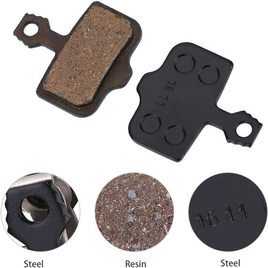 Blocco Frizione per Bicicletta - 4 Pezzi - Blocco Frizione per Bicicletta - Schijfrem Blokken per Mountainbike - Blocco Frizione per Bicicletta con Hars - Dischi di Frizione per Bicicletta