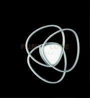 PLAFONIERA ROSE PICCOLA SILVER 4000K 5096lm 60w DIMMERABILE D.54CM