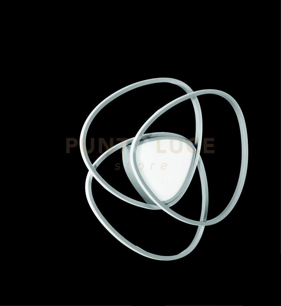 PLAFONIERA ROSE PICCOLA SILVER 4000K 5096lm 60w DIMMERABILE D.54CM