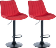 2er Set Barhocker Toni Stoff schwarz