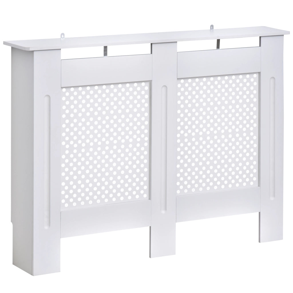 Copriradiatore MDF con ripiano superiore ¨C zephmum ¨C bianco 111.5x19x82 cm