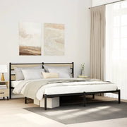 Giroletto senza Materaso in Metallo Rovere Sonoma 193x203 cm