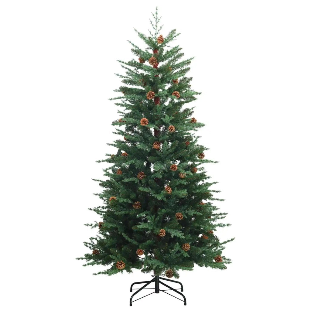 Albero di Natale Artificiale con Rami Pieghevoli 210 cm 300 LED 3466998