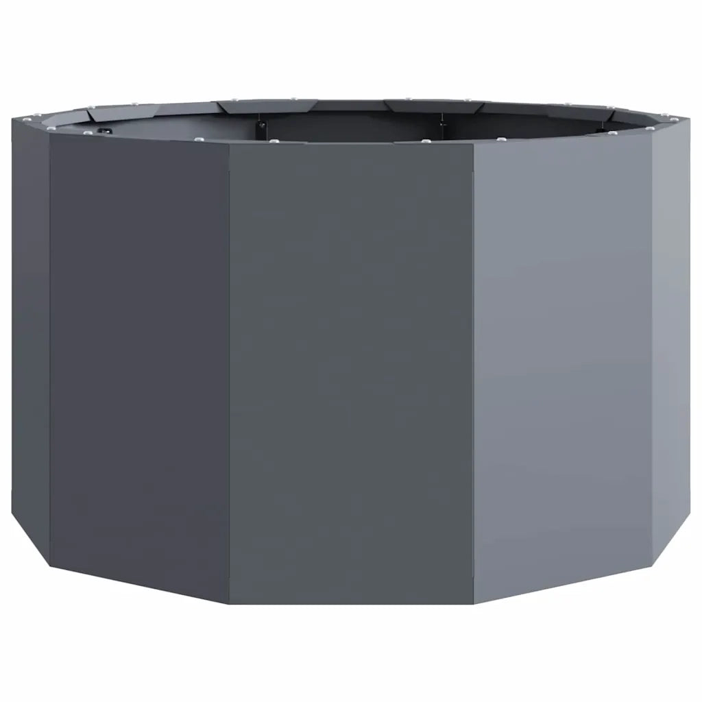 Fioriera Antracite 60 x 60 x 35 cm Acciaio 883740