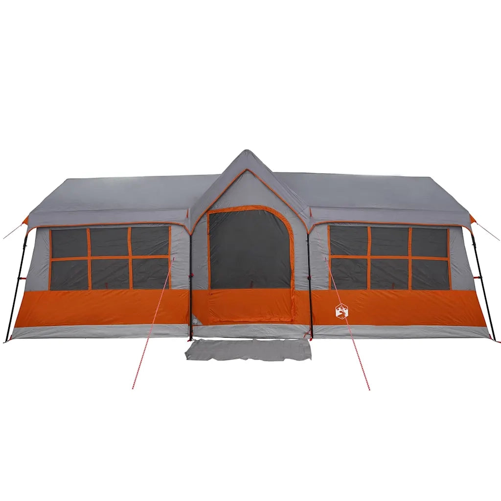 Tenda Familiare con tetto Grigio e arancione 622 x 295 x 238 cm 4100702