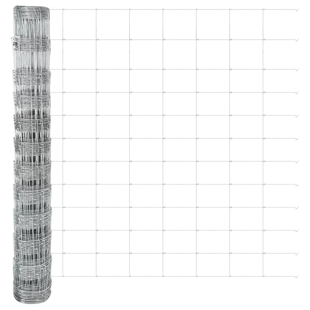 Recinzione per Campo 1.2x50 m Acciaio Galvanizzato