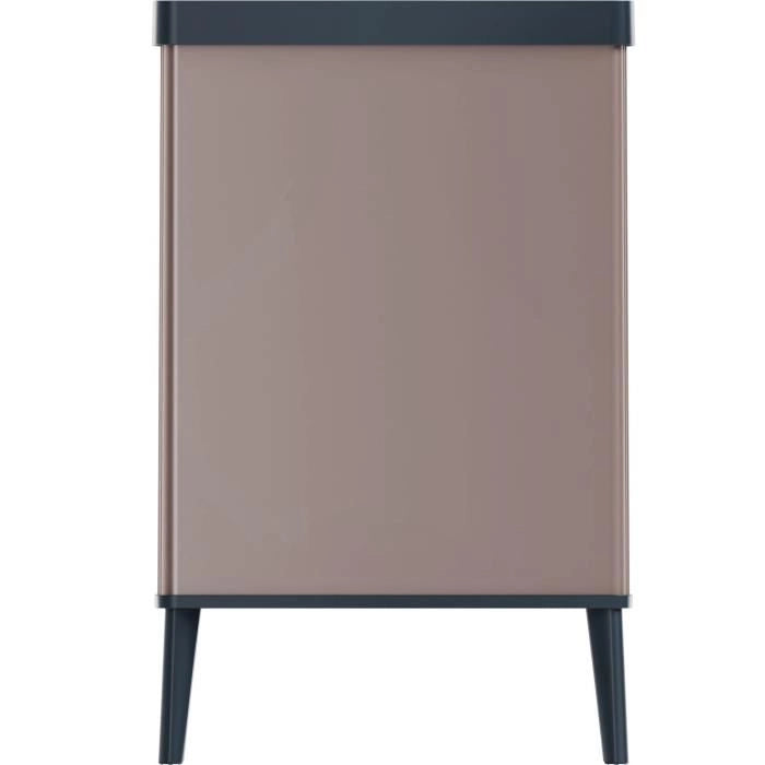 Cestino da terra - VERTO - CURVER - Apertura touch - 54 L - Rosa perla