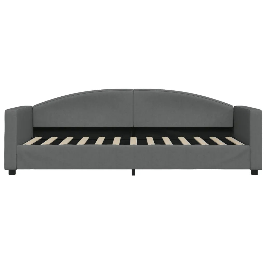 Divano letto | Sof¨¤ letto | Letto singolo Estraibile Grigio Scuro 80x200 Tessuto
